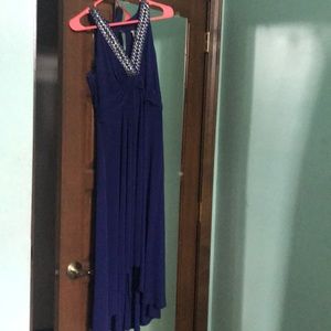 Blue chiffon dress